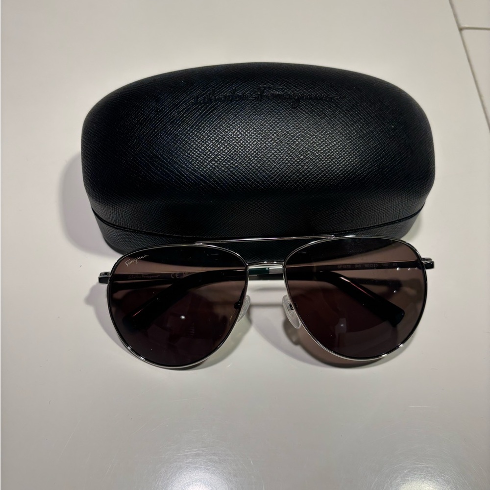 Ferragamo men sunglasses worn twice